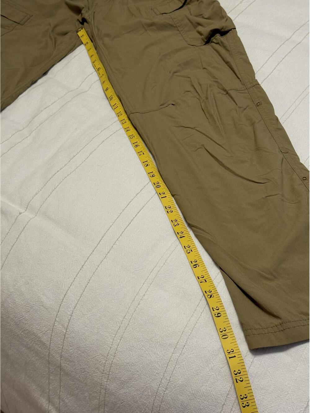 REI Co-op Sahara Roll-Up Cargo Hiking Pants Men's 32x32 Khaki Tan Relaxed - Picture 5 of 6
